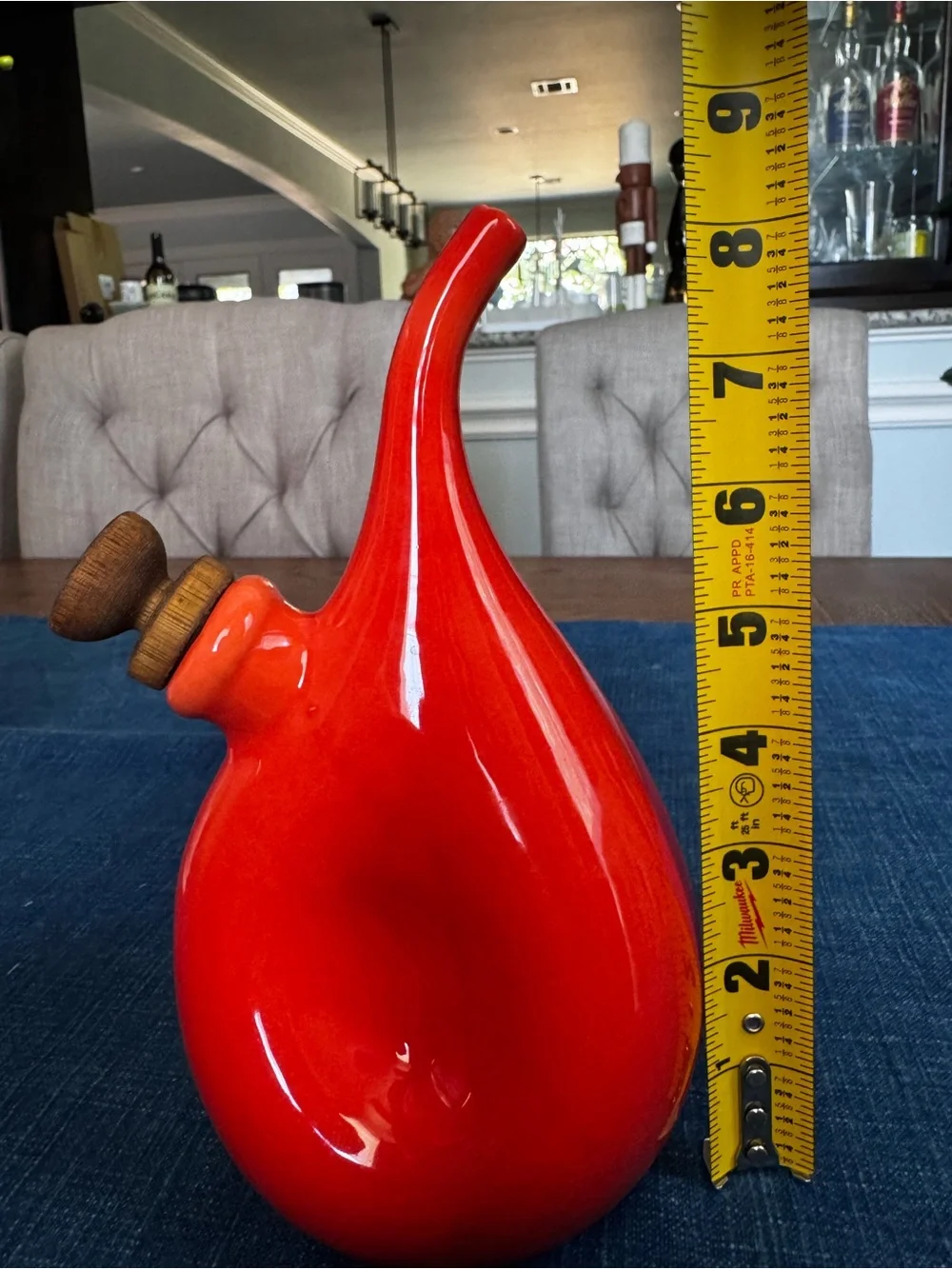 Vintage Sur La Table Orange Oil/Vinegar Dispenser Italy